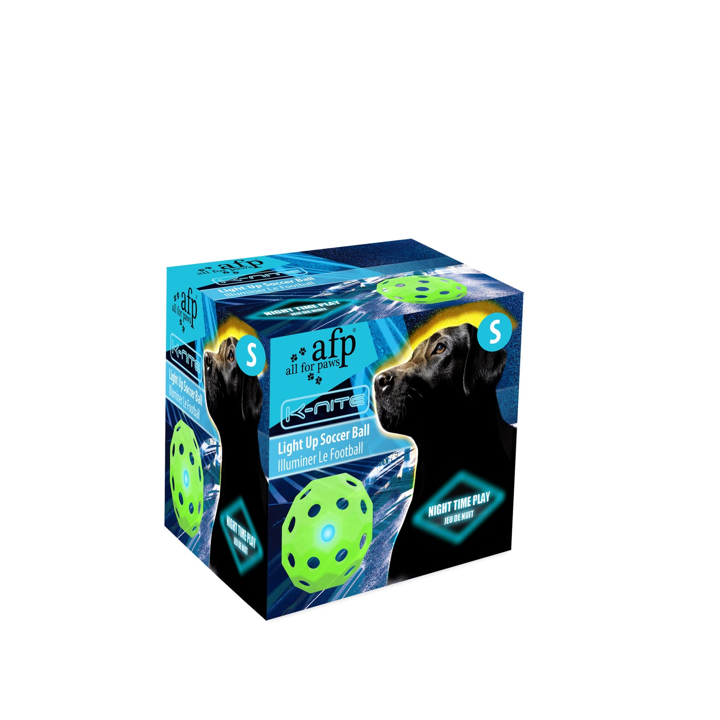 AFP K-Nite Light Up Soccer Ball Medium dog toy