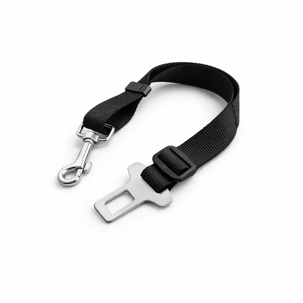 Buddies black adjustable dog safety belt for car travel