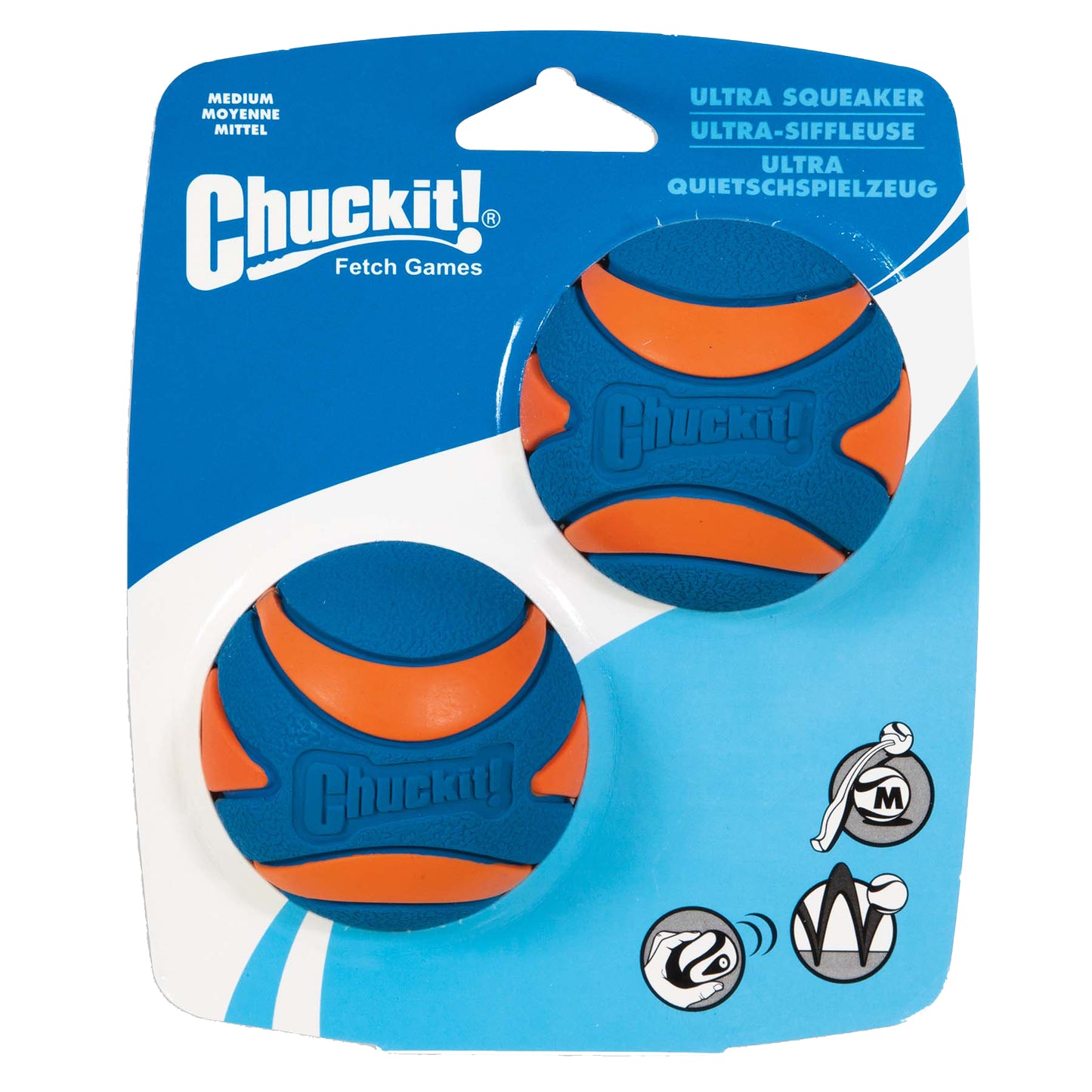 Chuckit! Ultra Squeaker Ball M (2-pack) product photo