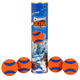 Chuckit! Holiday Ultra Ball Canister Set orange dog ball toy
