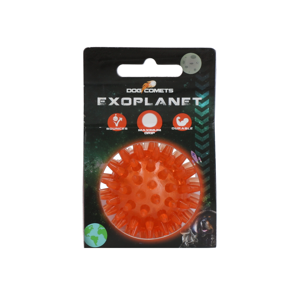Dog Comets Exoplanet Spiky Ball S - Orange