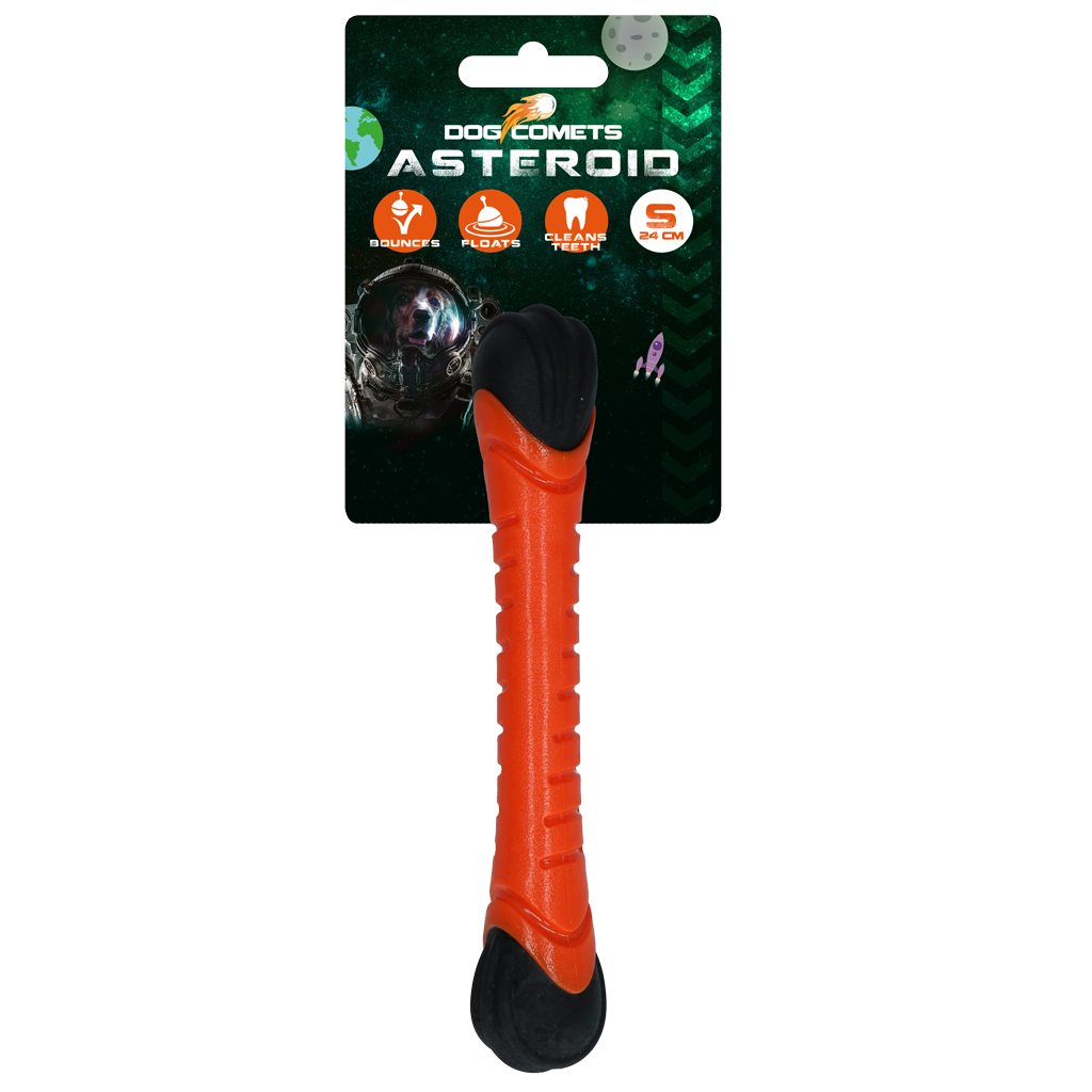 Dog Comets Asteroid Fetch Stick — Color: Orange, Size: S