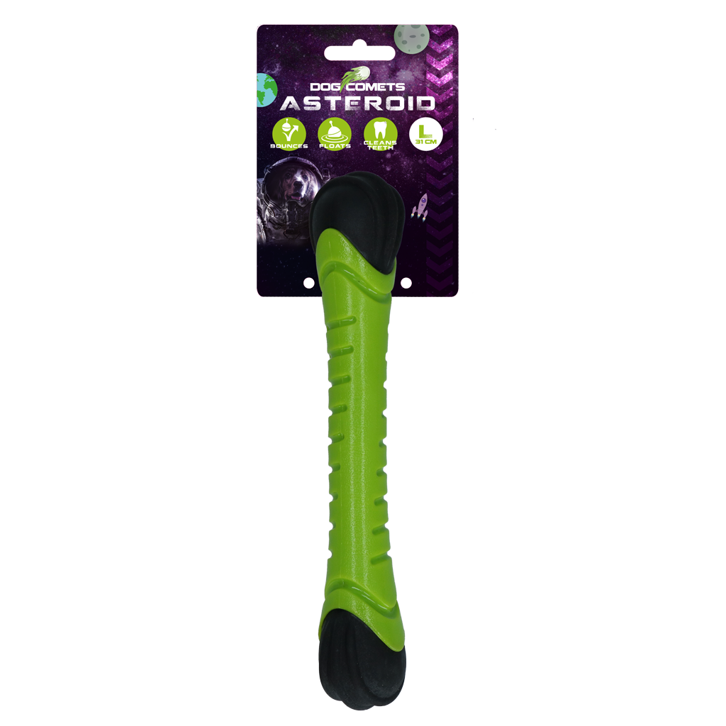 Dog Comets Asteroid Fetch Stick — Color: Green, Size: L