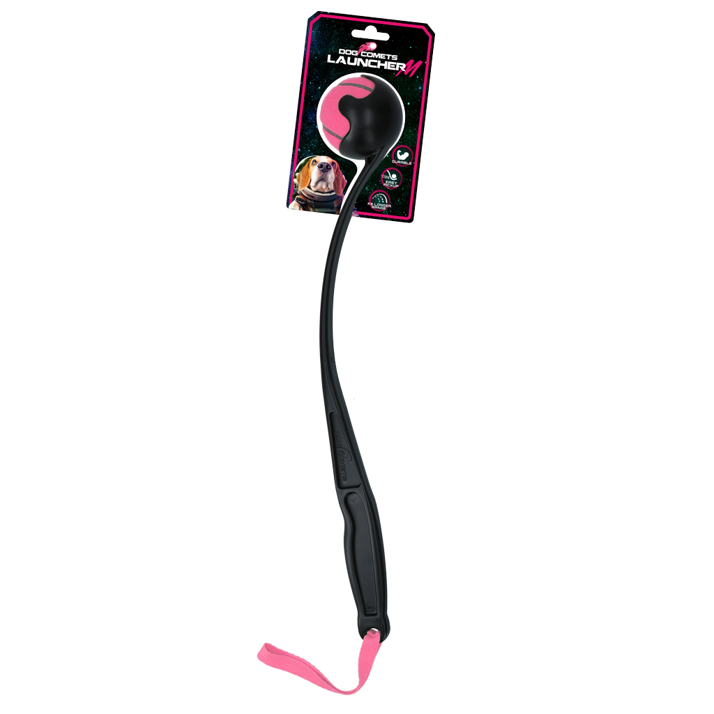 Dog Comets Launcher Pink M - dog fetch toy