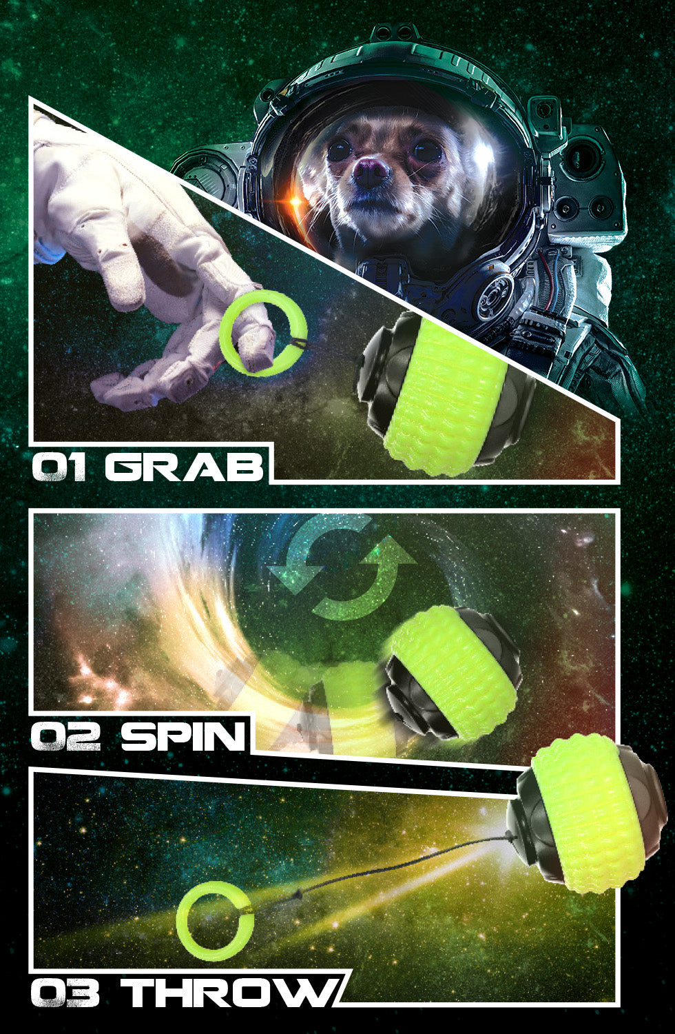 Dog Comets Blazar Jet Green product photo