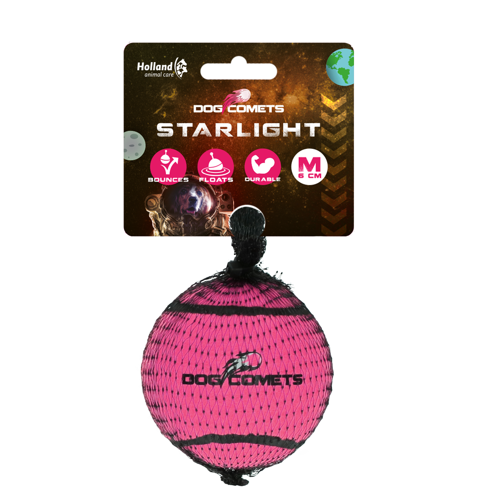 Dog Comets Starlight Tennis Ball M - dog toy