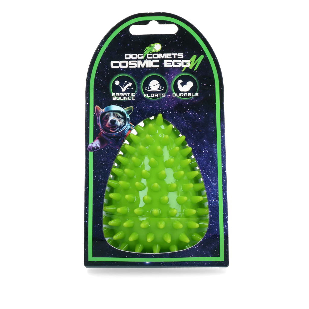 Dog Comets Cosmic Egg Green M - dog toy