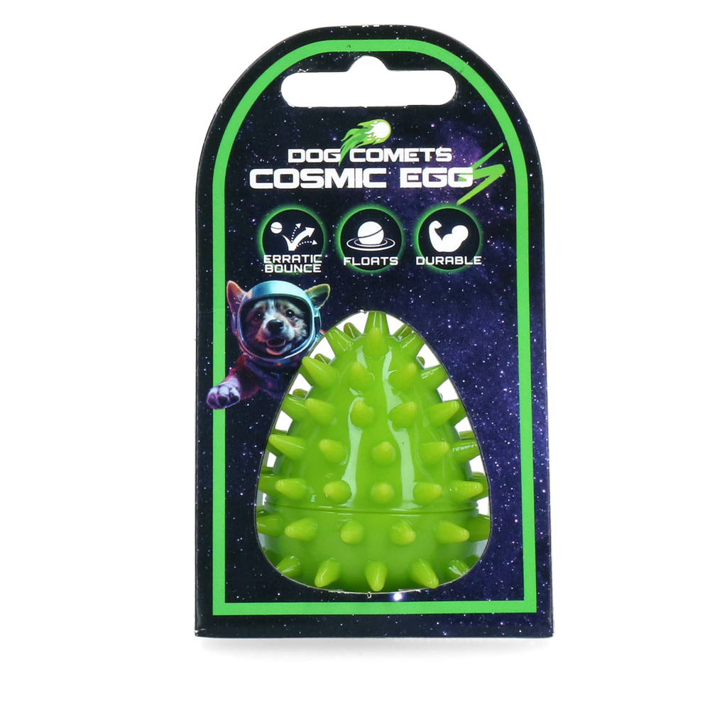 Dog Comets Cosmic Egg Green S - dog toy