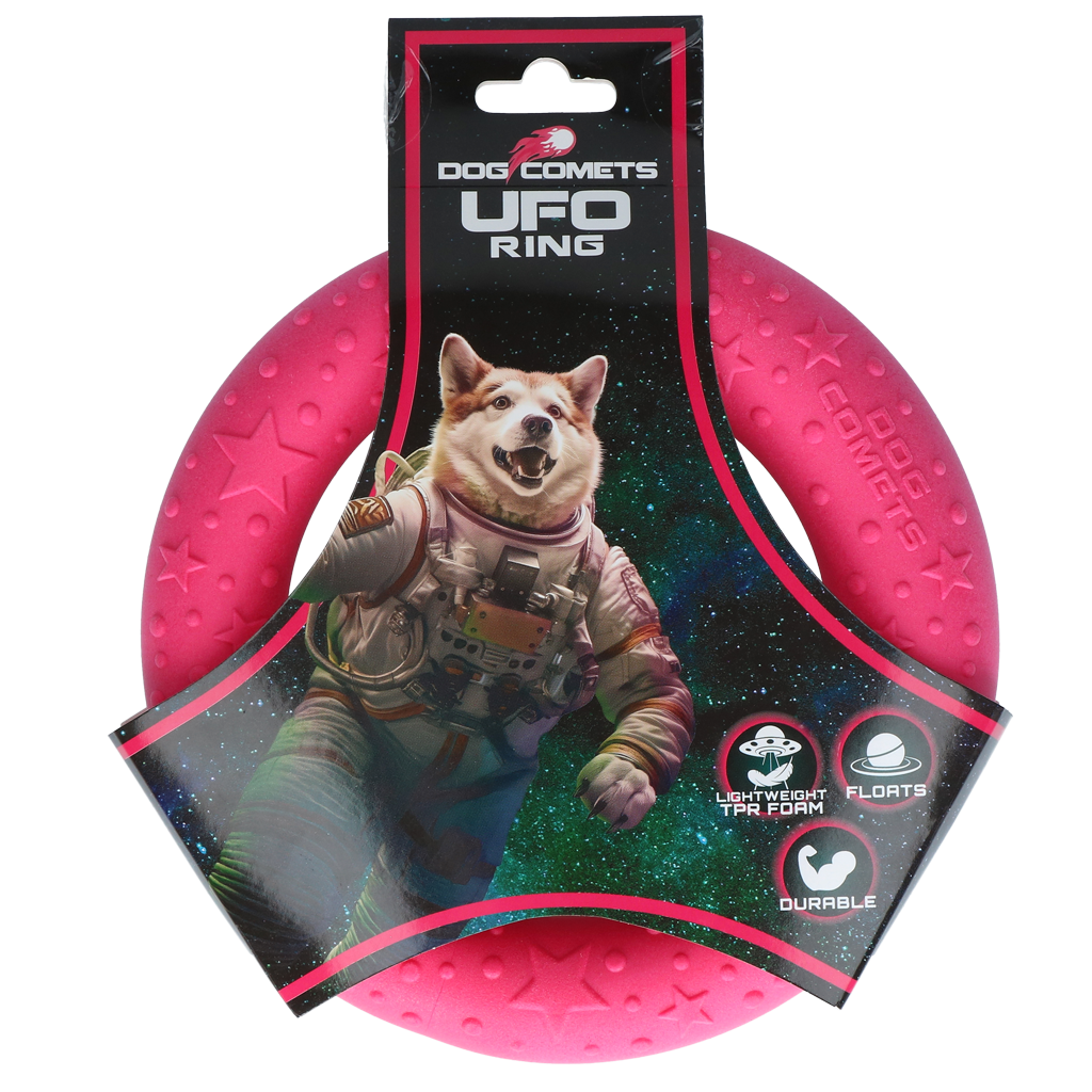 Dog Comets UFO Ring — Color: Pink, Size: M