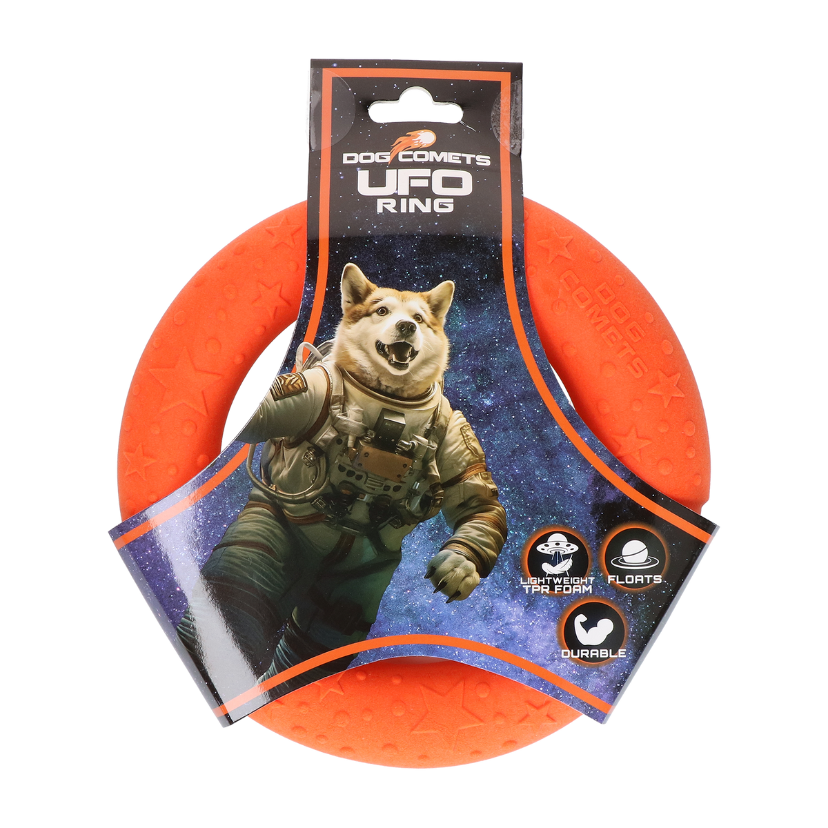 Dog Comets UFO Ring — Color: Orange, Size: S