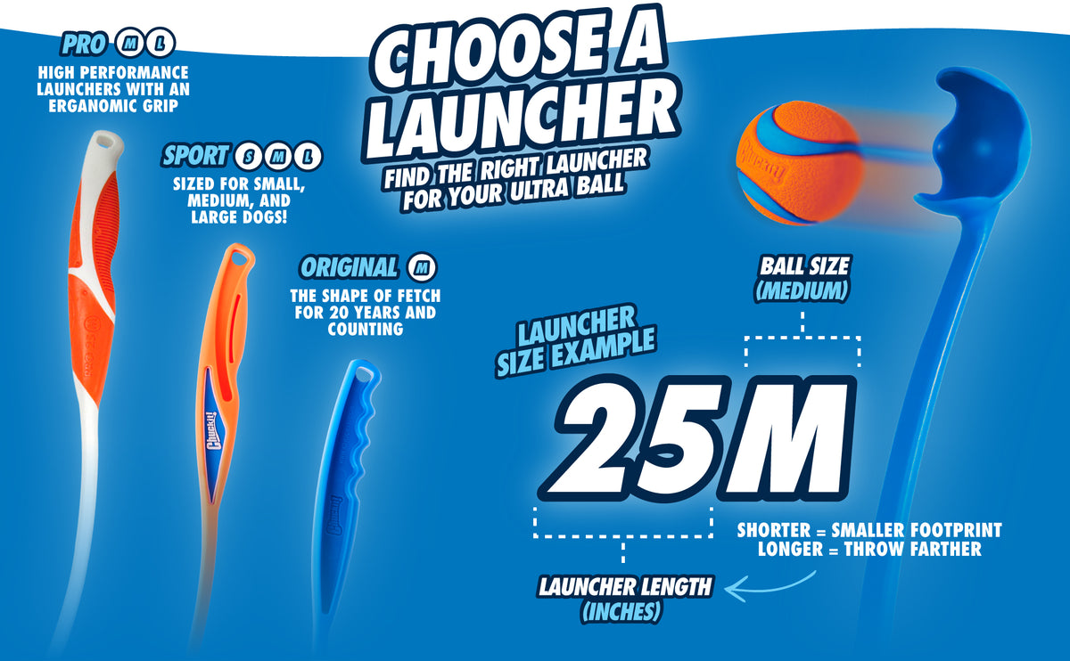 Chuckit! Pro Launcher — Ball Size: M