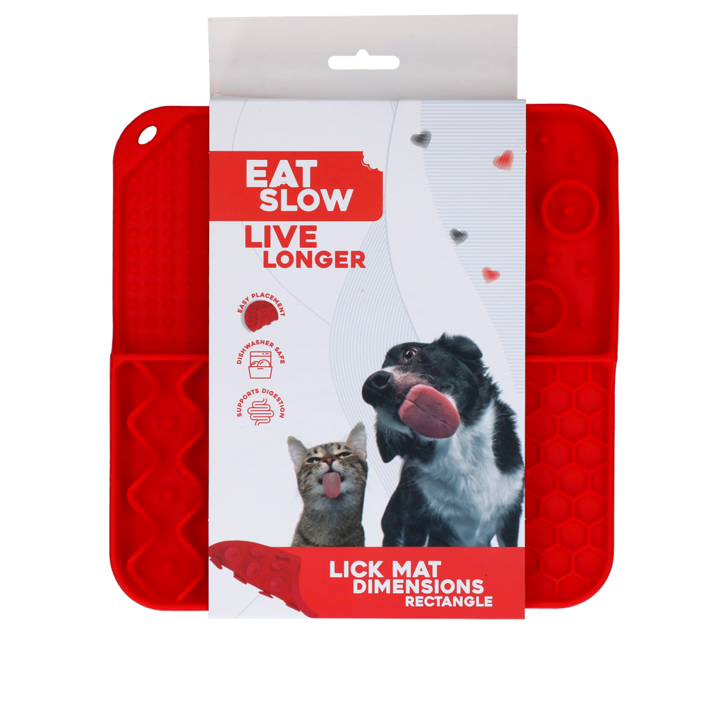 Eat Slow Live Longer Lick Mat Dimensions Rectangle product image