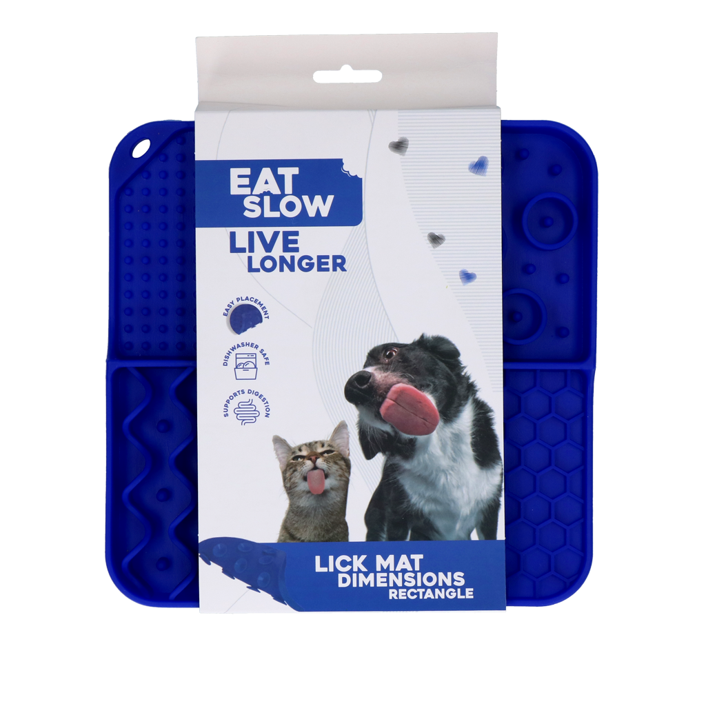 Eat Slow Live Longer Lick Mat Dimensions Rectangle detail 5