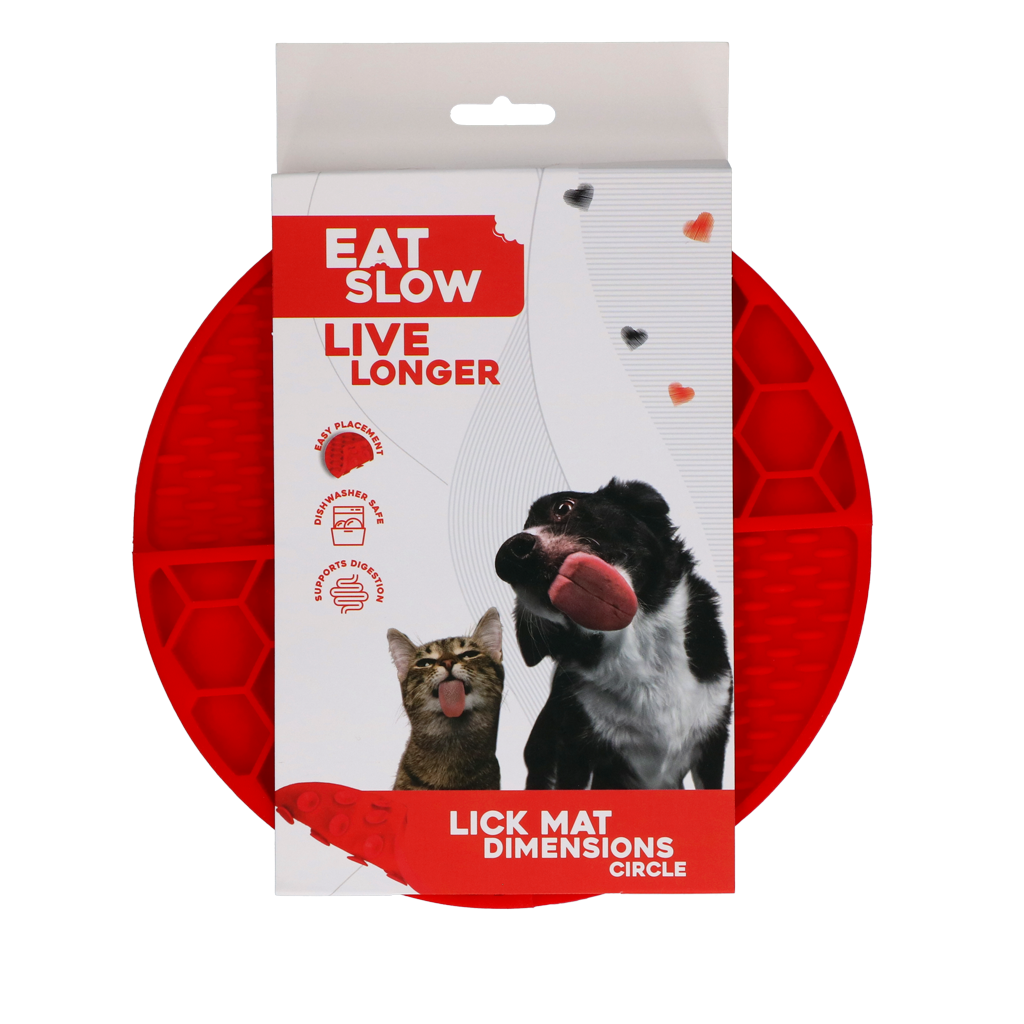 Eat Slow Live Longer Lick Mat Dimensions Circle product image