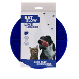 Eat Slow Live Longer Lick Mat Dimensions Circle detail 7