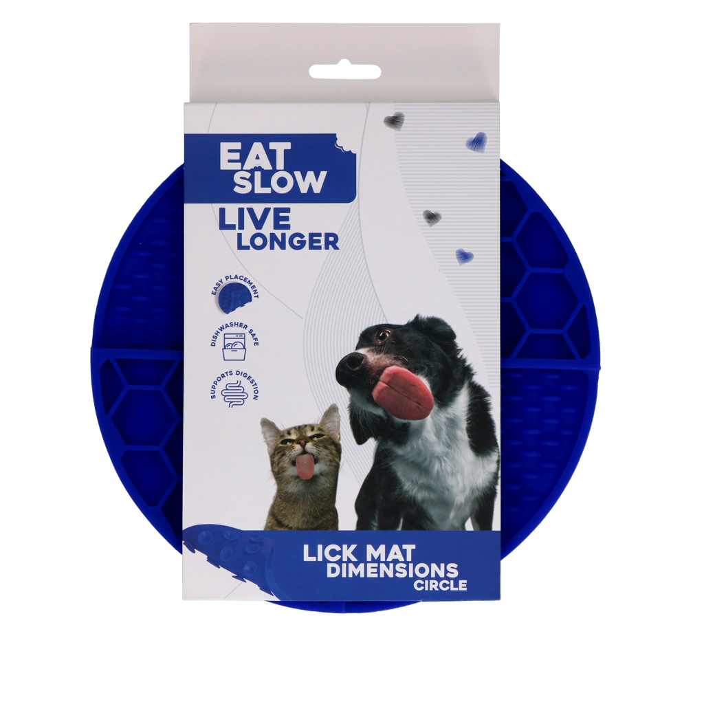 Eat Slow Live Longer Lick Mat Dimensions Circle detail 7