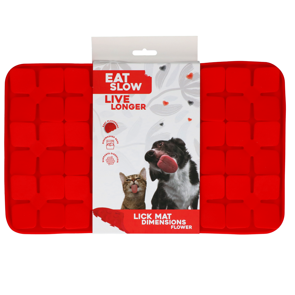 Eat Slow Live Longer Lick Mat Dimensions Flower product image