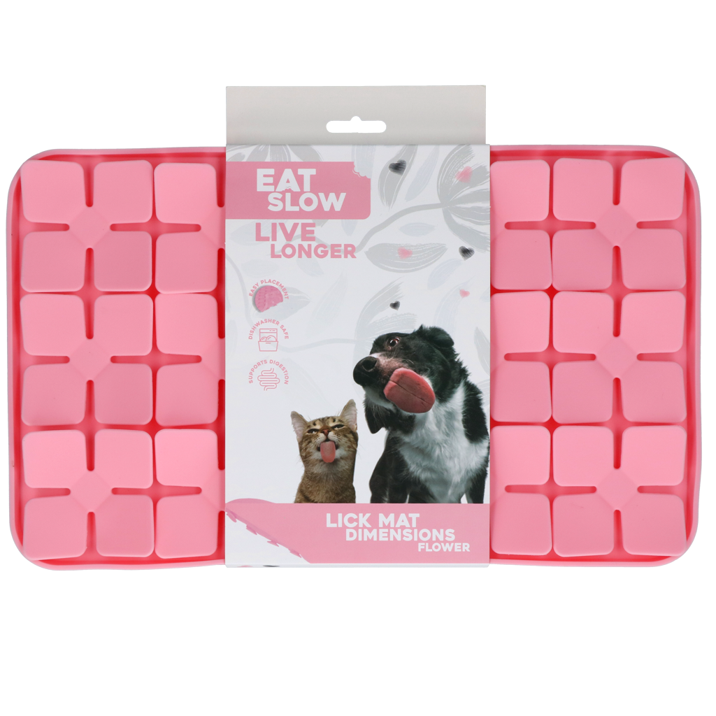 Eat Slow Live Longer Lick Mat Dimensions Flower detail 4