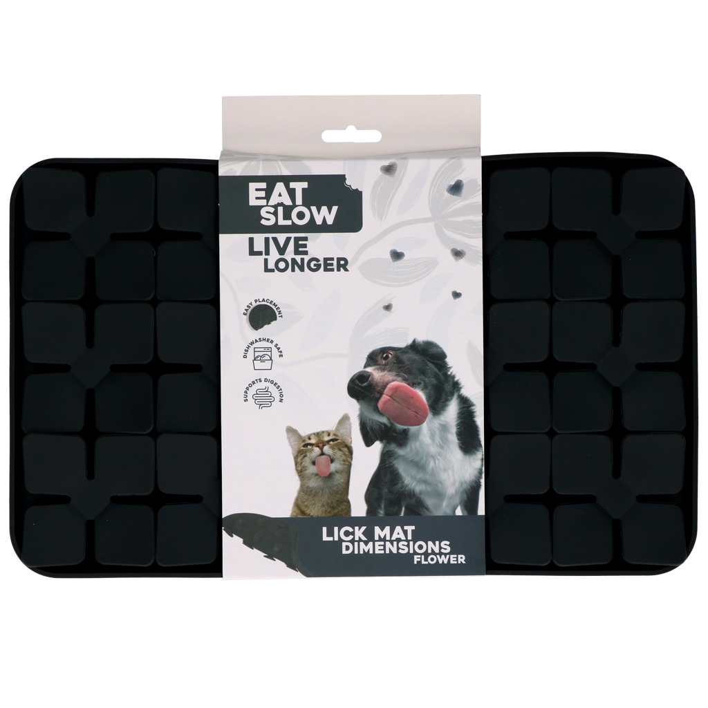 Eat Slow Live Longer Lick Mat Dimensions Flower detail 13