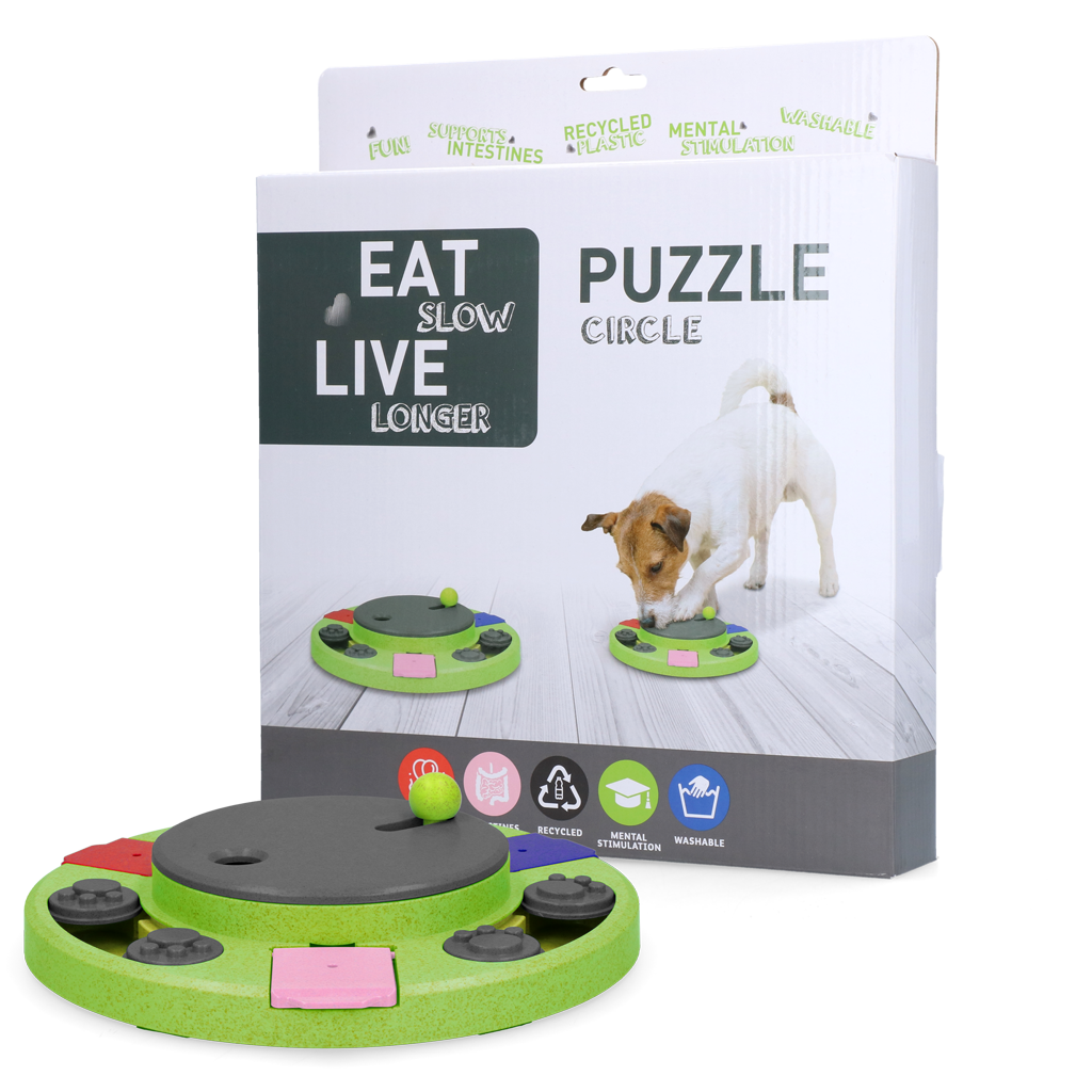 Eat Slow Live Longer Puzzle Circle product image