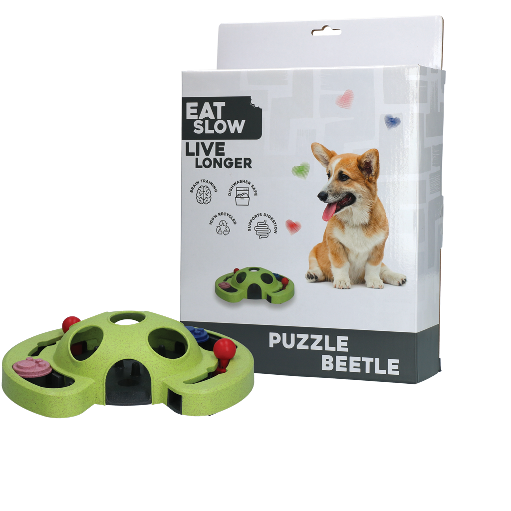 Eat Slow Live Longer Puzzle Beetle product image