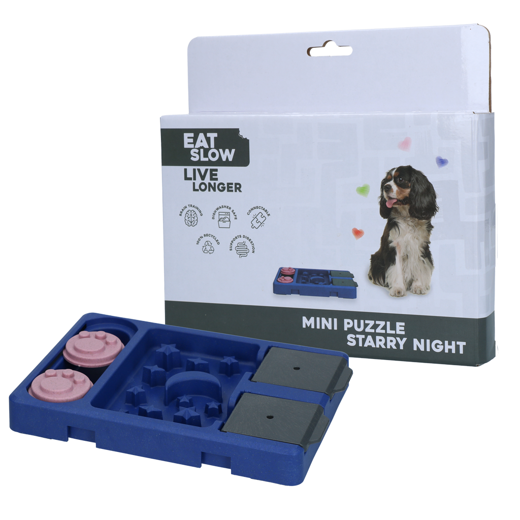 Eat Slow Live Longer Mini Puzzle Starry Night product image