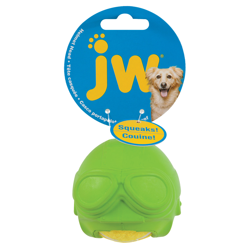 JW Helmet Heads - dog toy