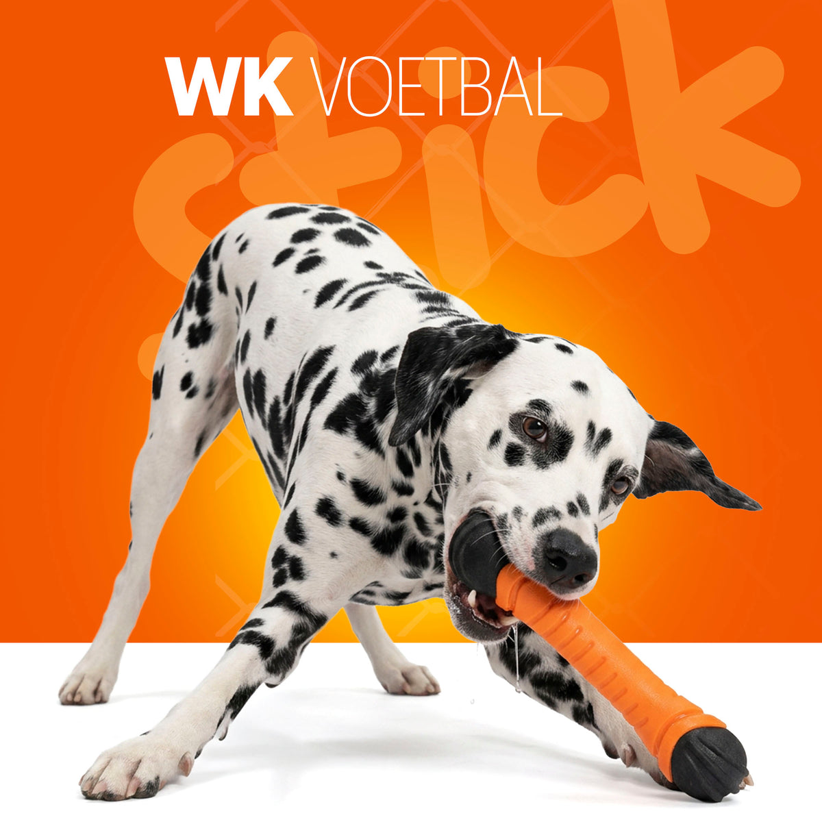 WK Apporteerstick — Color: Oranje, Size: S