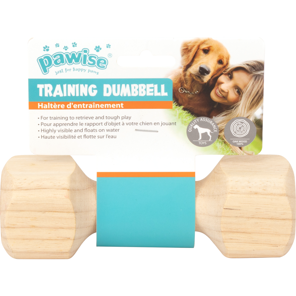 Pawise Wooden retrieving dumbbell — Size: S