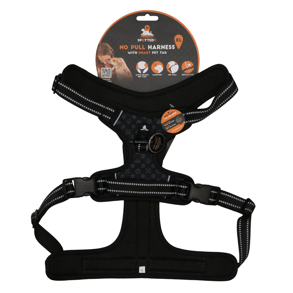 Spotted! Pro No Pull Harnas Dark Grey XL - dog product