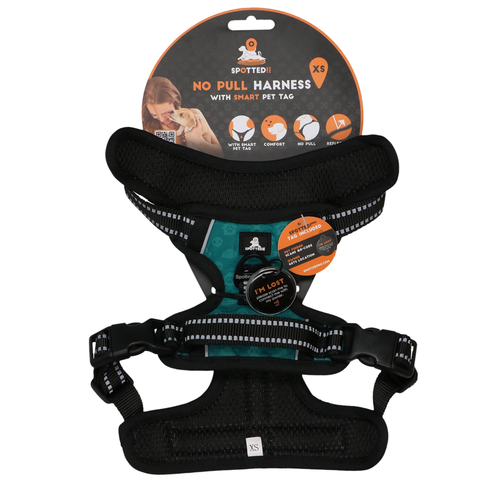 Spotted! Pro No Pull Harnas Green XS - dog product