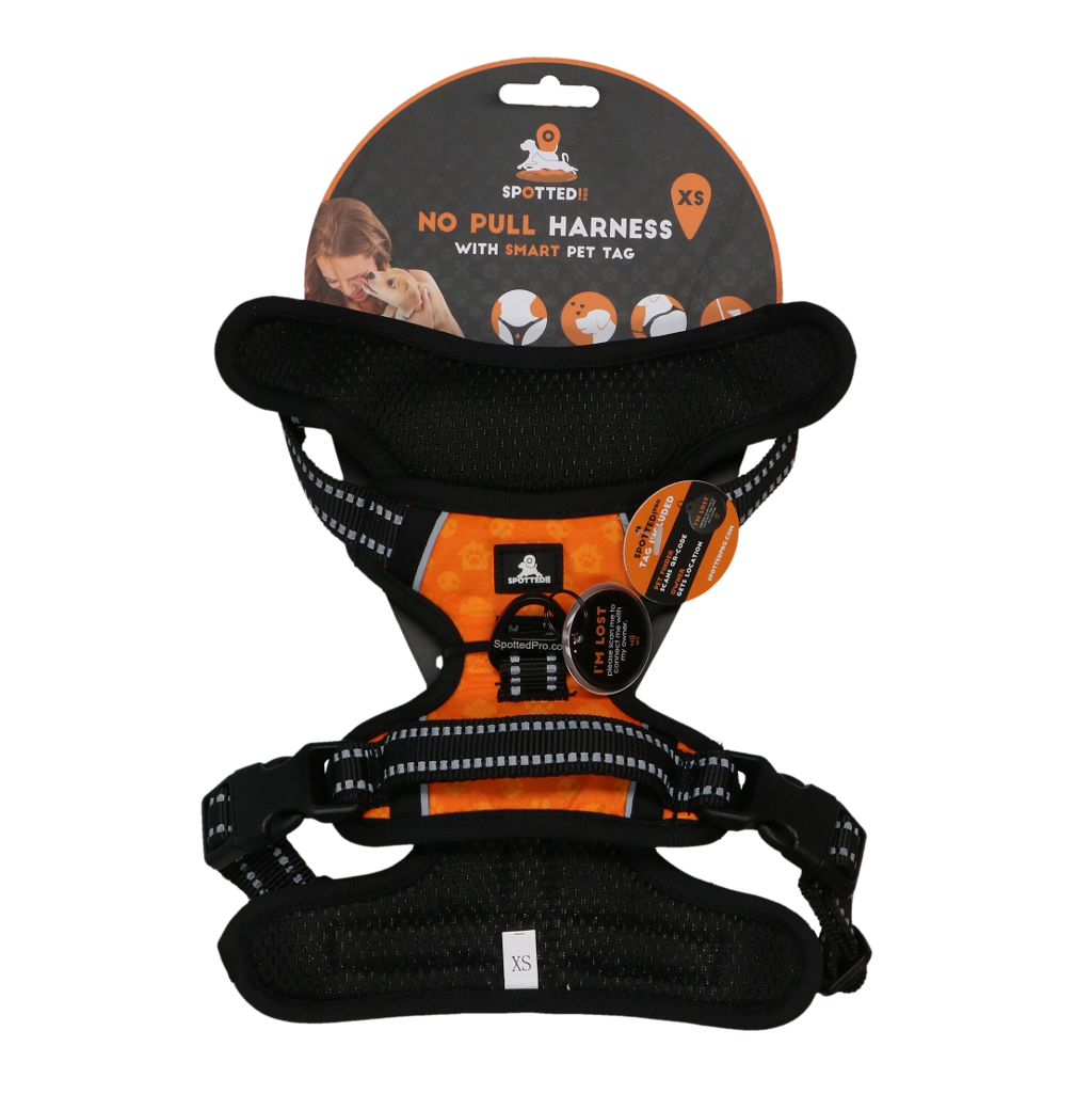 Spotted! Pro No Pull Harnas Orange XS - dog product
