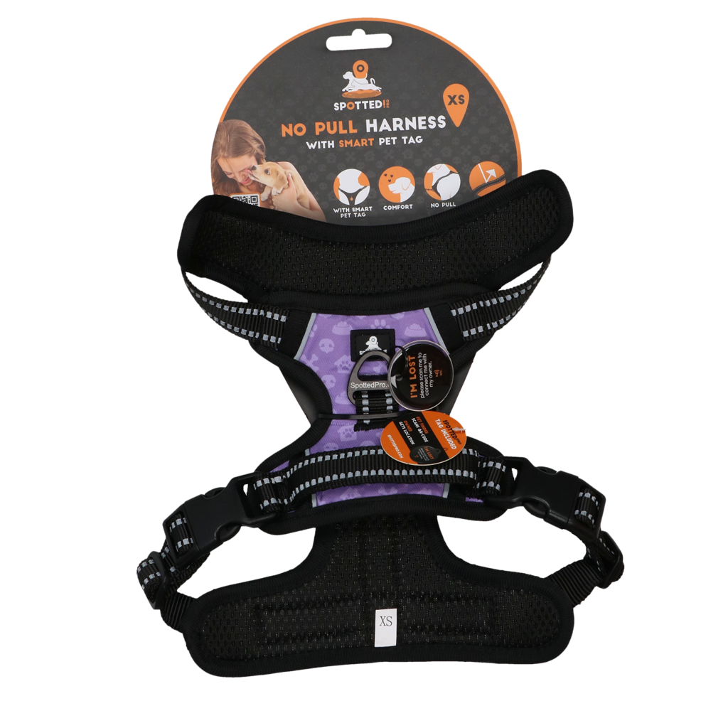 Spotted! Pro No Pull Harnas Purple XS - dog product