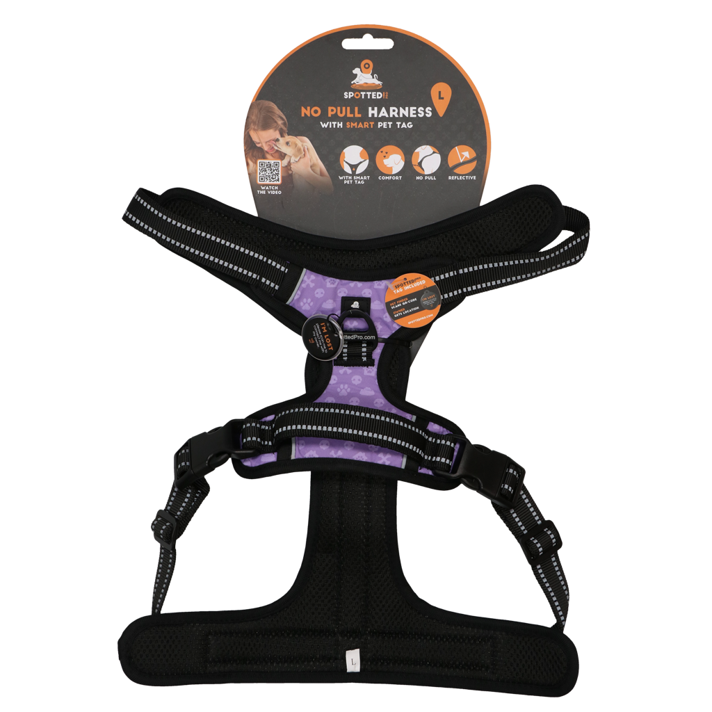 Spotted! Pro No Pull Harnas Purple L - dog product