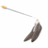 AFP Feather Teaser Wand wooden cat toy with feather attachment