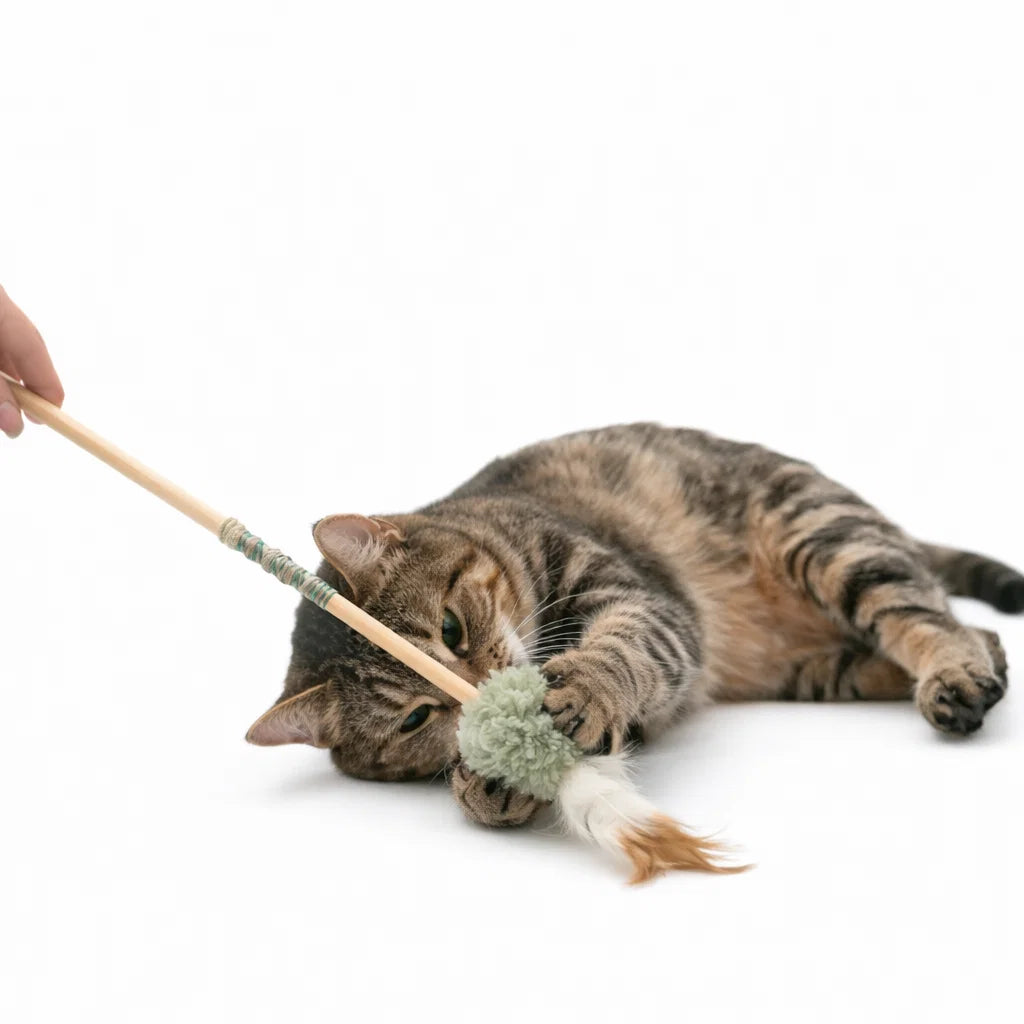 Lambswool Fluffer Cat Toy