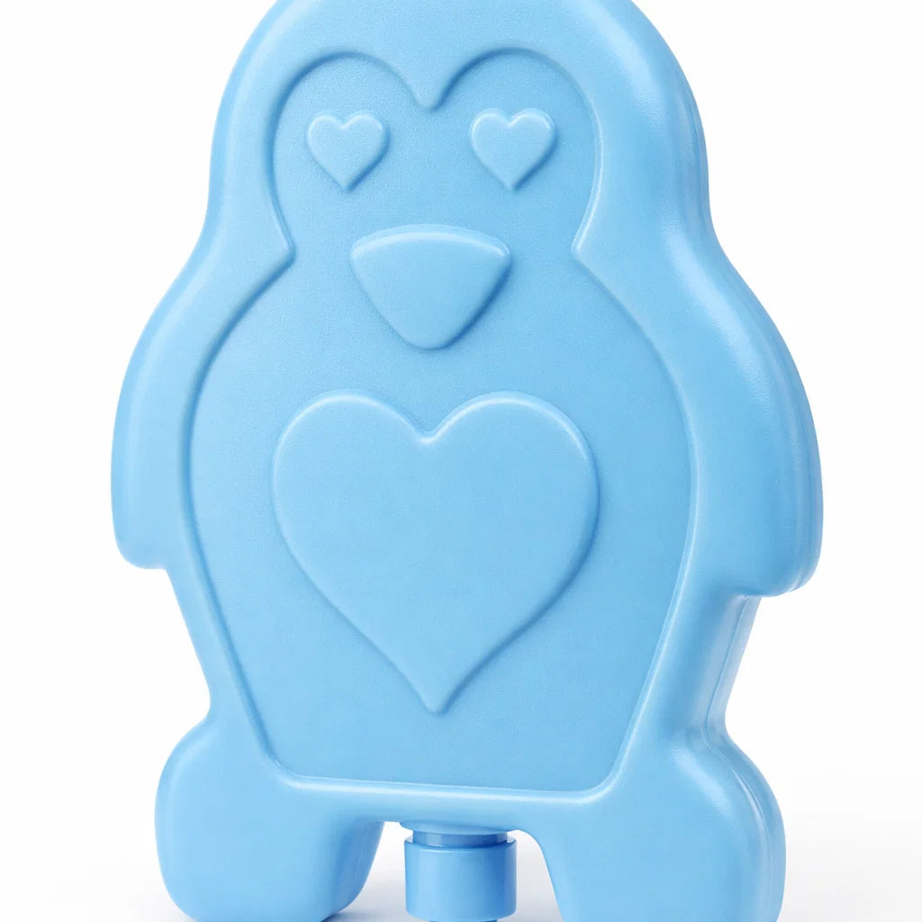Close-up of CoolPets Cooling Ice Penguin pet cooling toy