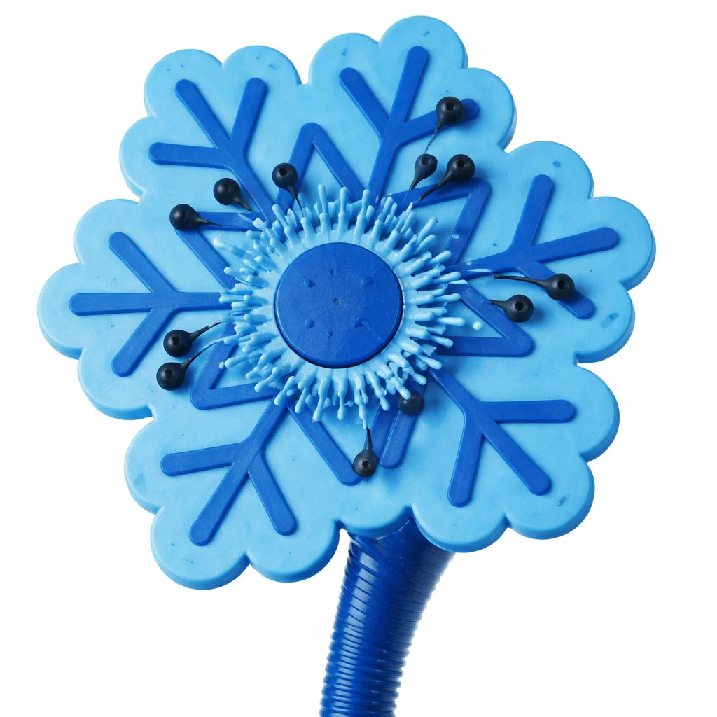 Close-up of CoolPets Ice Flower dog sprinkler head