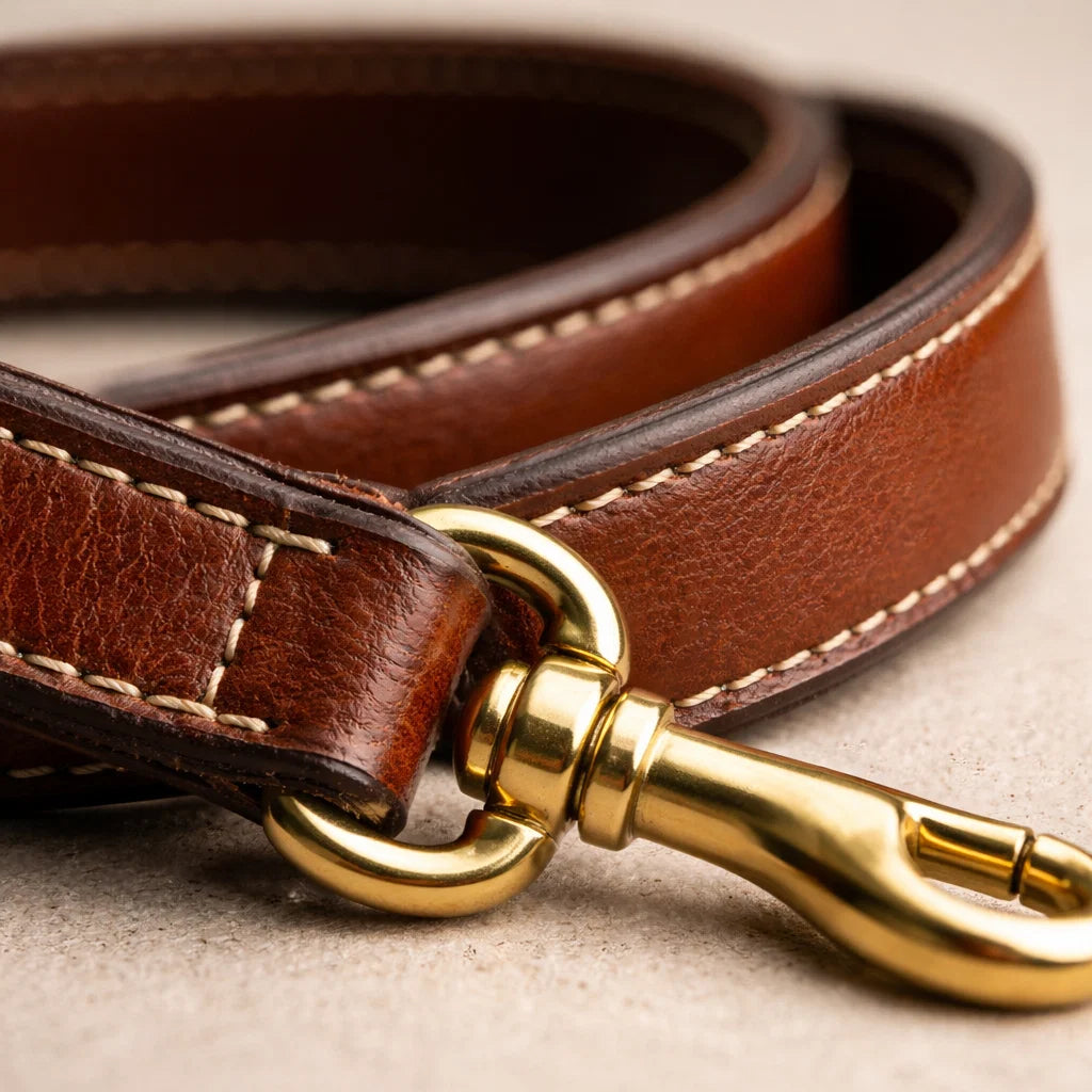 Pro Leather Dog Leash 130 cm
