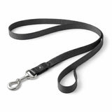 Premium dog leash 120 cm dark grey front view